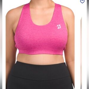 PELOTON plus heathered strappy bra 1X
